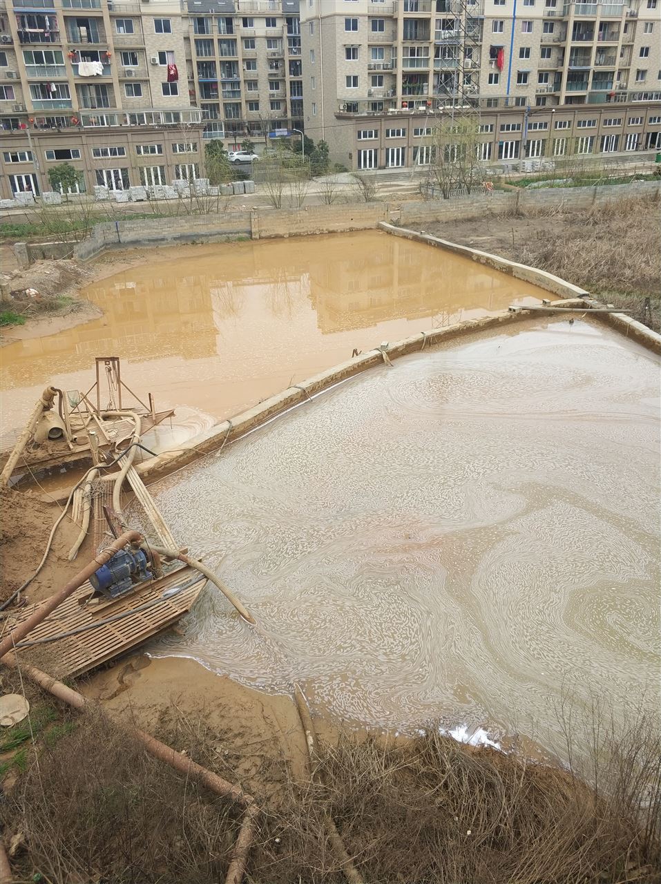安达沉淀池淤泥清理-厂区废水池淤泥清淤